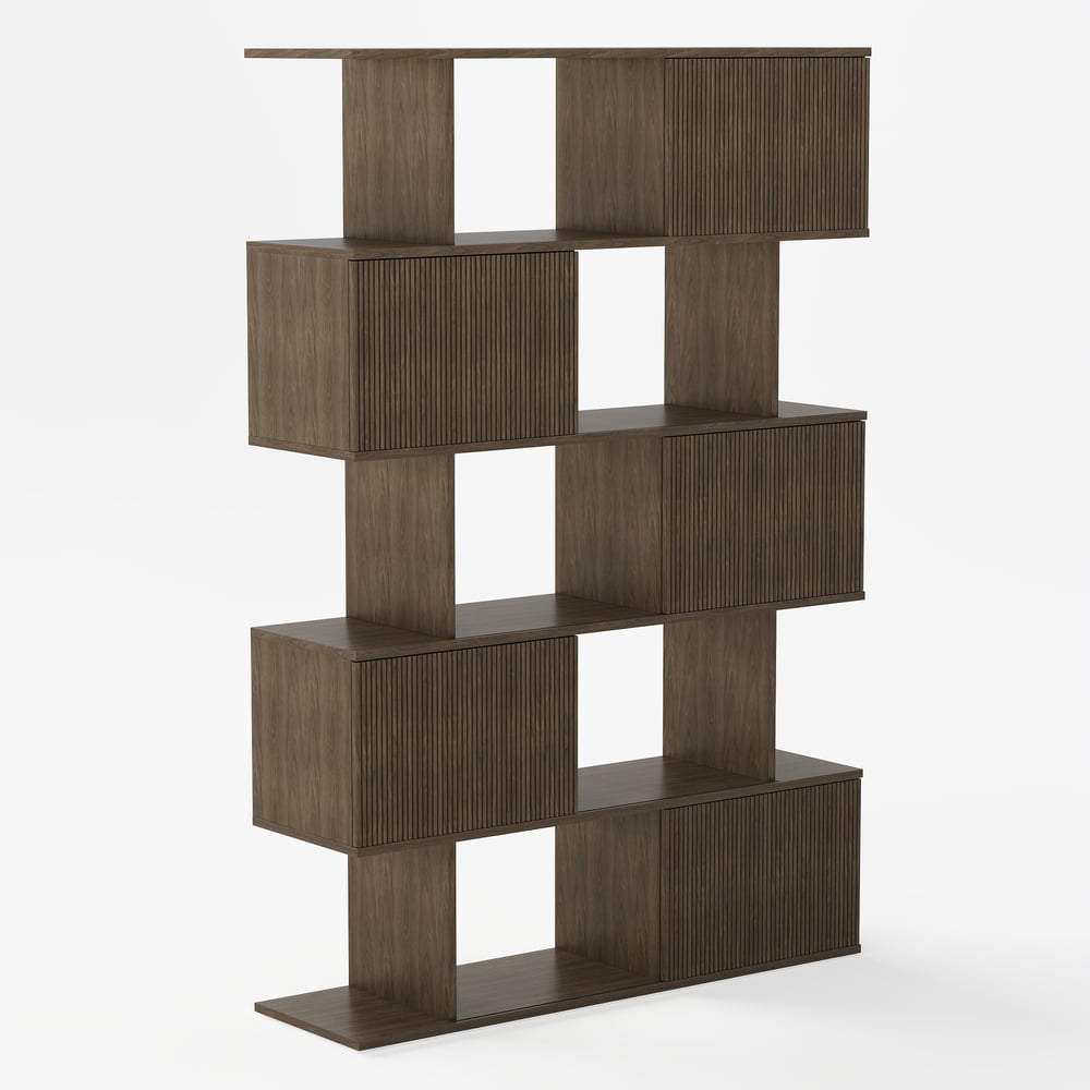 73" Sliding Door Bookshelf window image