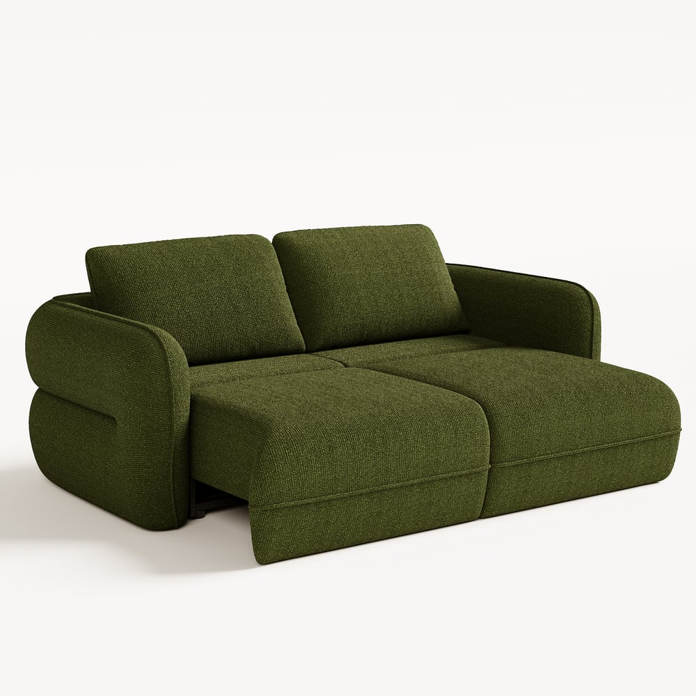 86"  Chenille Power Convertible Sleeper Sofa window image