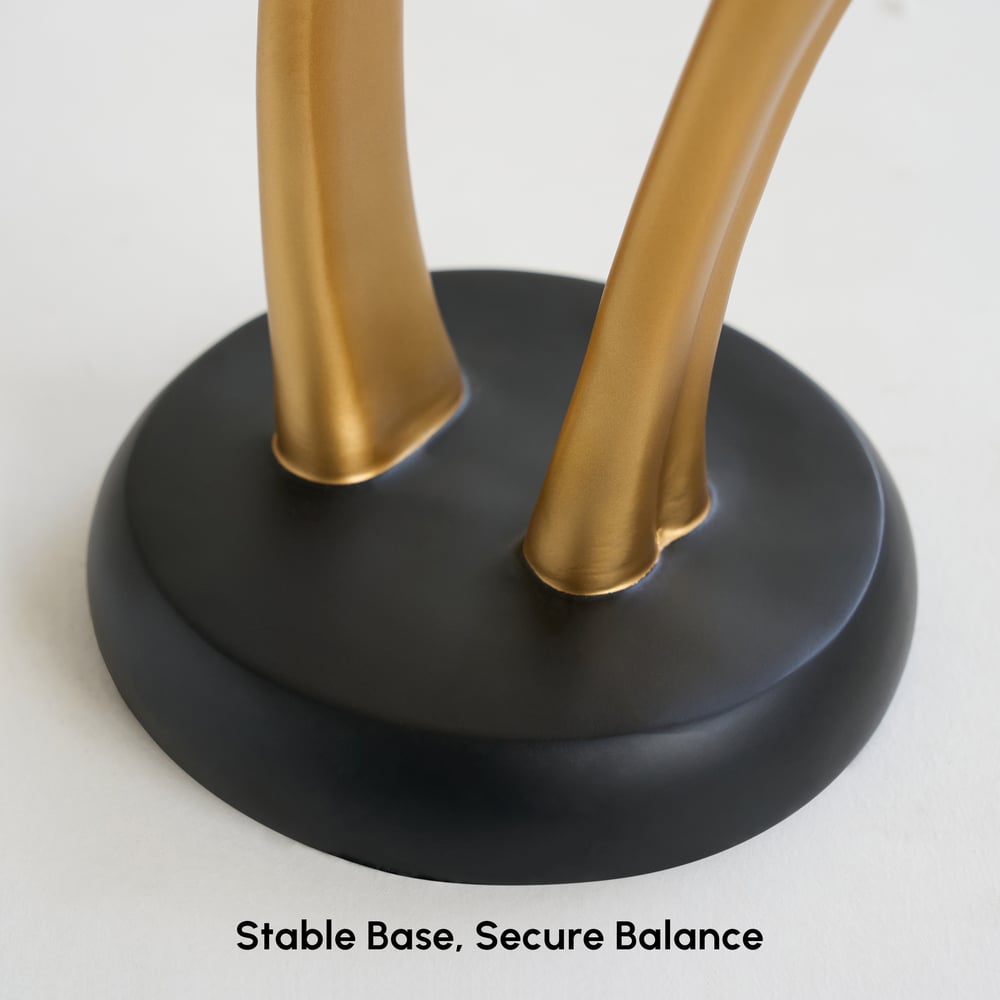 Lampadaire moderne en résine en forme de cerf avec télécommande – 76 cm de hauteur avec boule lumineuse image de fenêtre