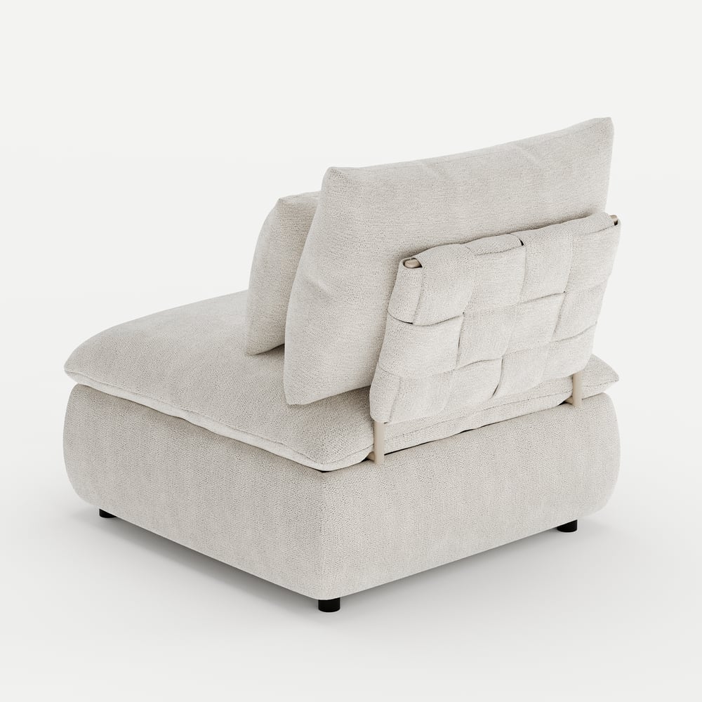 36" Chenille Slipper Accent Chair with Hidden Storage & Removable Backrest window image