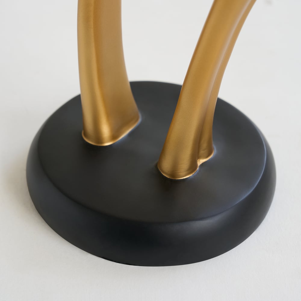 Lampadaire moderne en résine en forme de cerf avec télécommande – 76 cm de hauteur avec boule lumineuse image de fenêtre