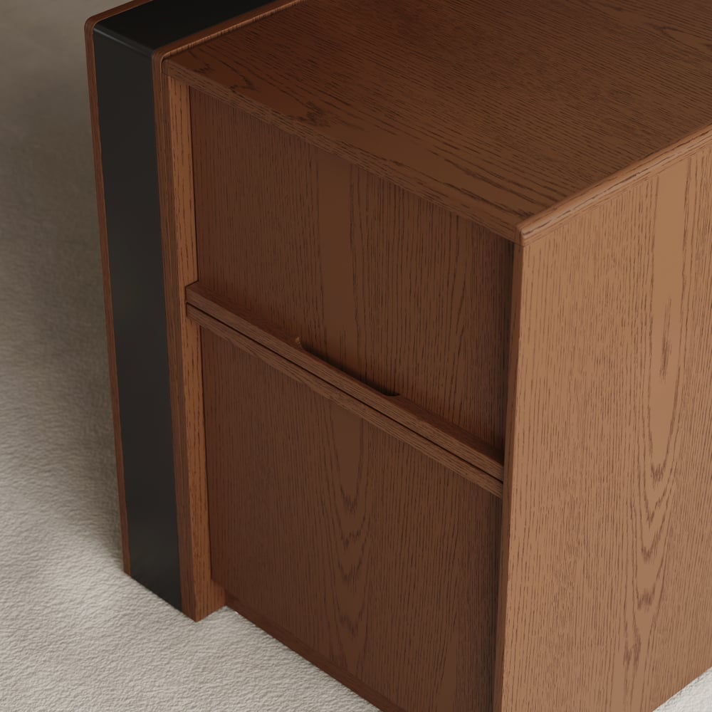 Modern 71" Modular Executive Standing Desk with Storage, Power Access & Memory Control window image