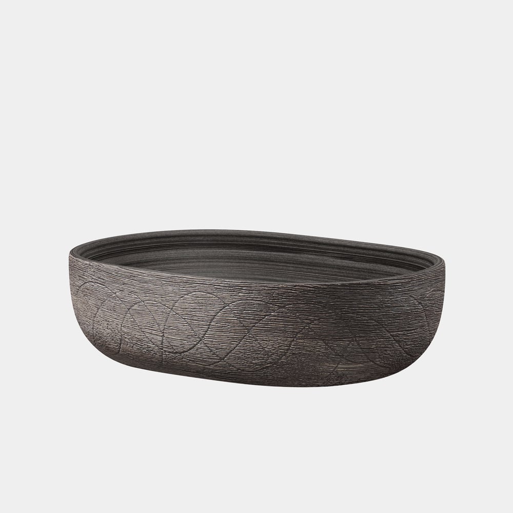 Lavabo de salle de bain ovale en céramique de 48cm – Vasque à poser émaillée mate image de fenêtre