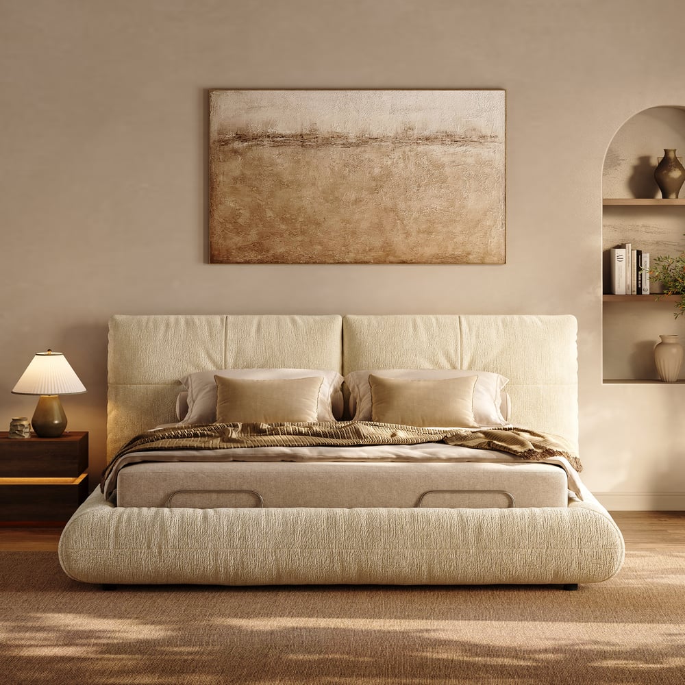 Performance Chenille Smart Bed Set with Adjustable Base, Massage & Zero Gravity. window image