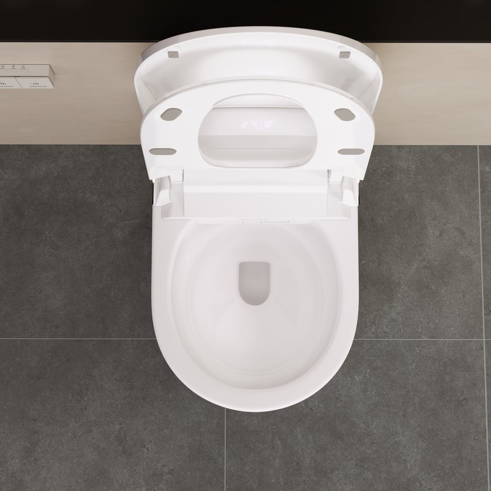 Fitro H3 Wall-Mounted Smart Bidet Toilet with Built-In Tank, Foam Shield, cUPC & ETL window image