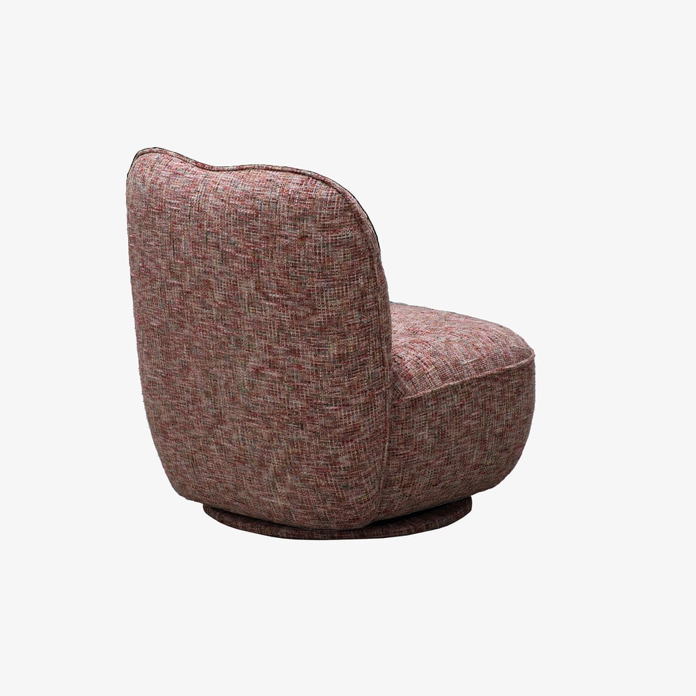 Performance Linen Swivel Slipper Accent Chair window image