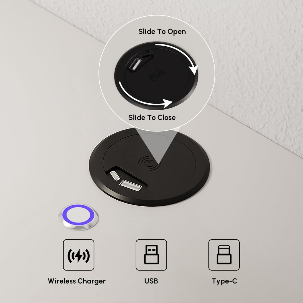 Lumio Floating Smart Nightstand with Charging Station & Light window image