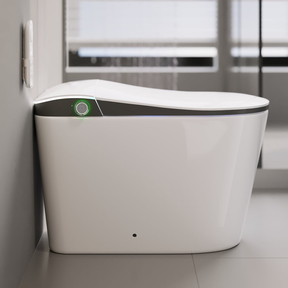 Nexin C4 Smart Bidet Toilet with Built-in Tank, Foam Shield & 2-User Memory, ADA Height window image