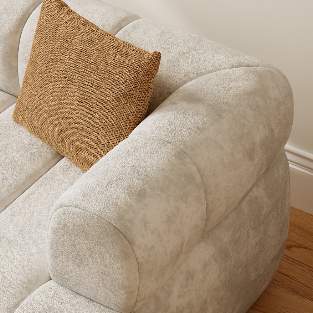 Nimbus 79" 2-Seater Velvet Sectional Sofa window image