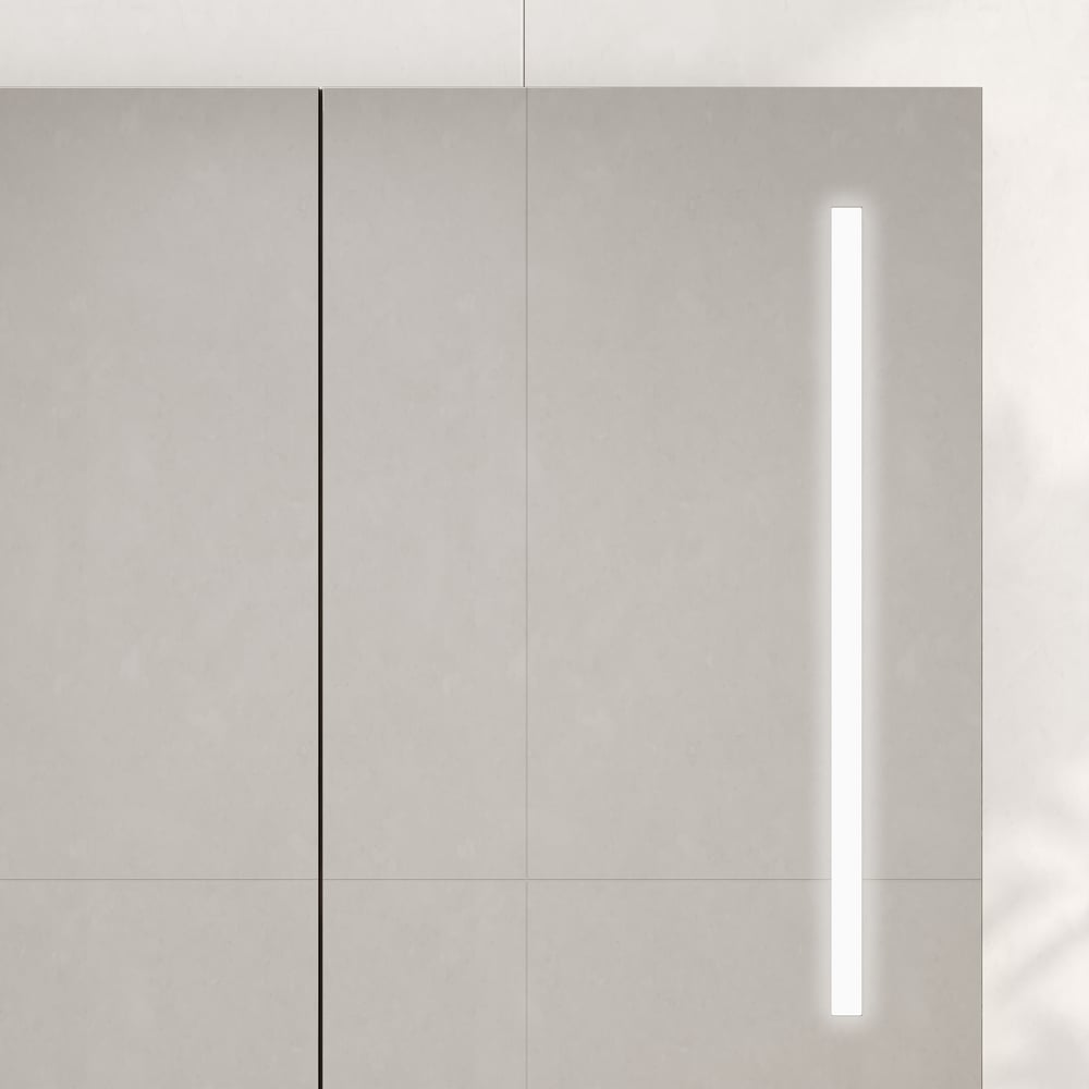 59" LED Bathroom Medicine Cabinet with Anti-Fog, Dimmable Tri-Color Lighting window image