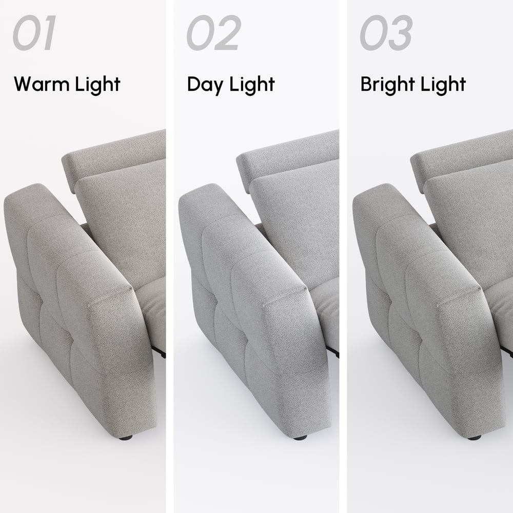 Glidio Chenille Power Reclining Sofa with Adjustable Headrests window image