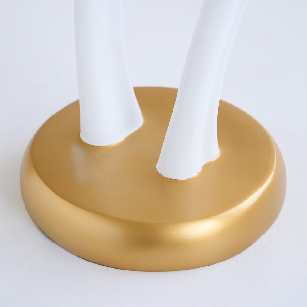 Lampadaire moderne en résine en forme de cerf avec télécommande – 76 cm de hauteur avec boule lumineuse image de fenêtre