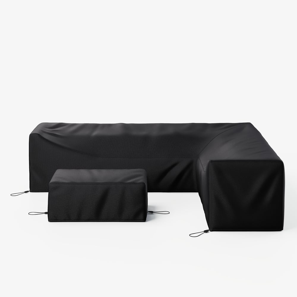 Fencura 600D Tough Canvas Waterproof Outdoor Patio Furniture Set Covers window image
