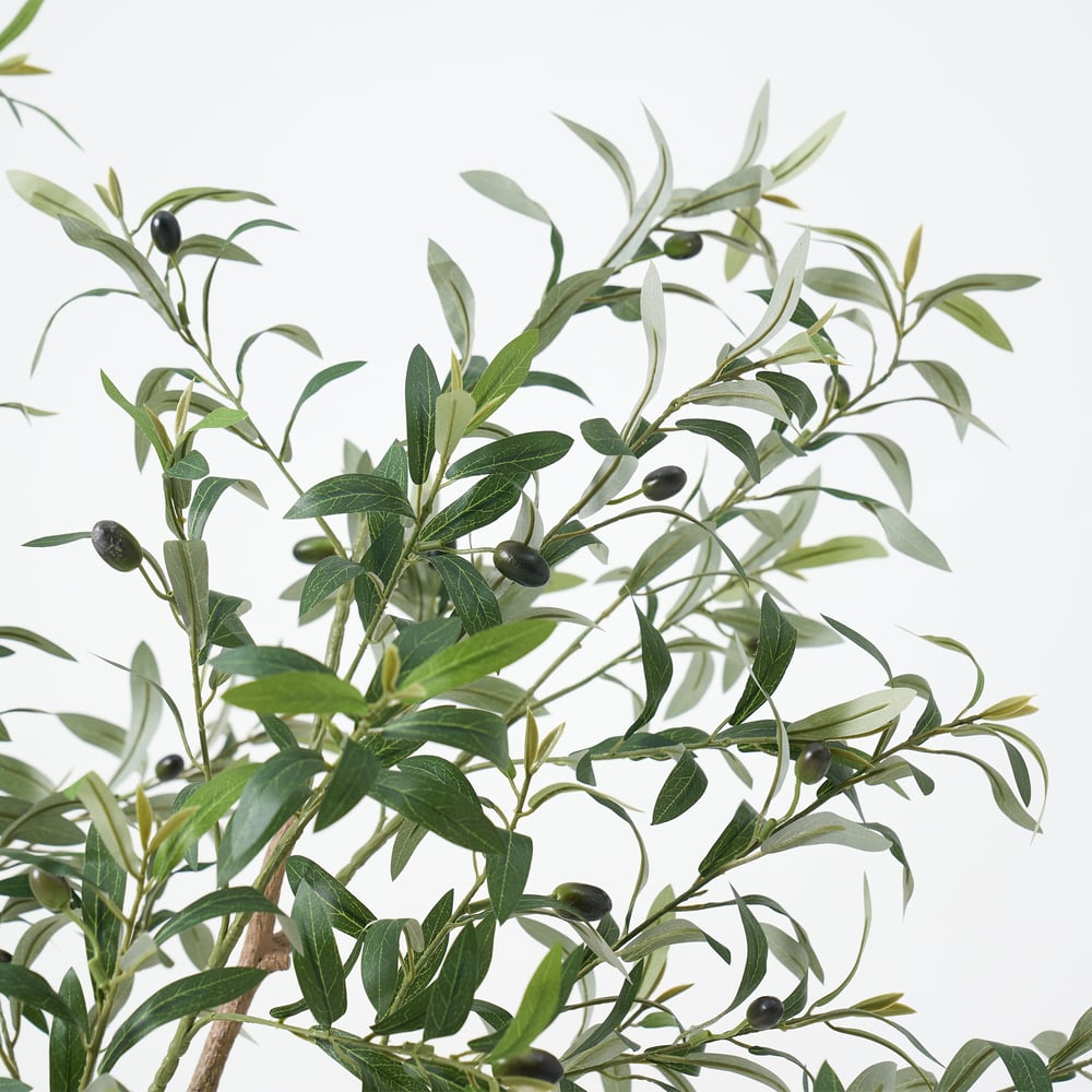 6 ft. Artificial Olive Tree with Planter and Decorative Pebbles window image