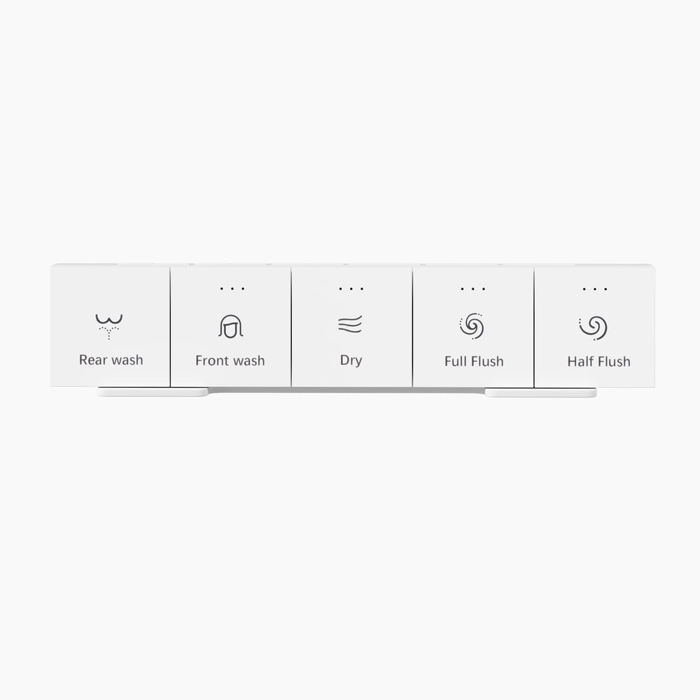 Smart Bidet Toilet with Built-in Tank, Foam Shield, ADA Seat Height, Auto-Open Lid window image