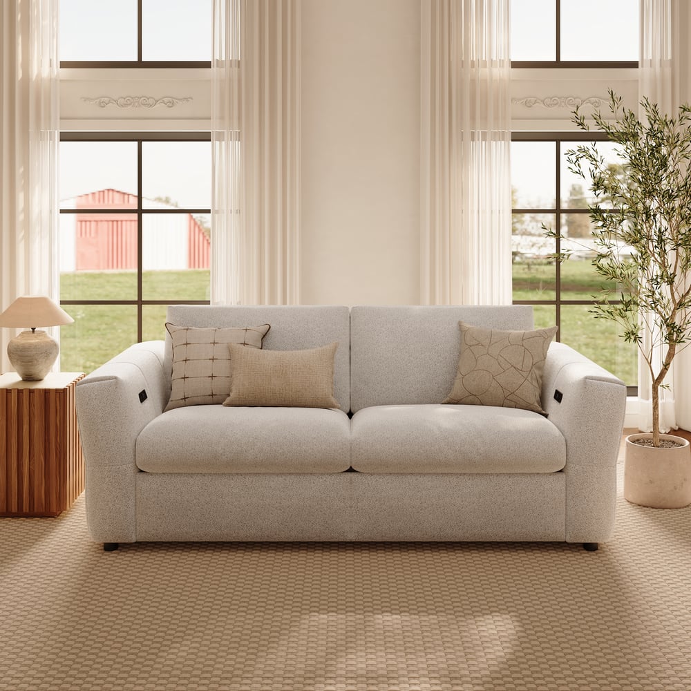 Glidio Chenille Power Reclining Sofa with Adjustable Headrests window image