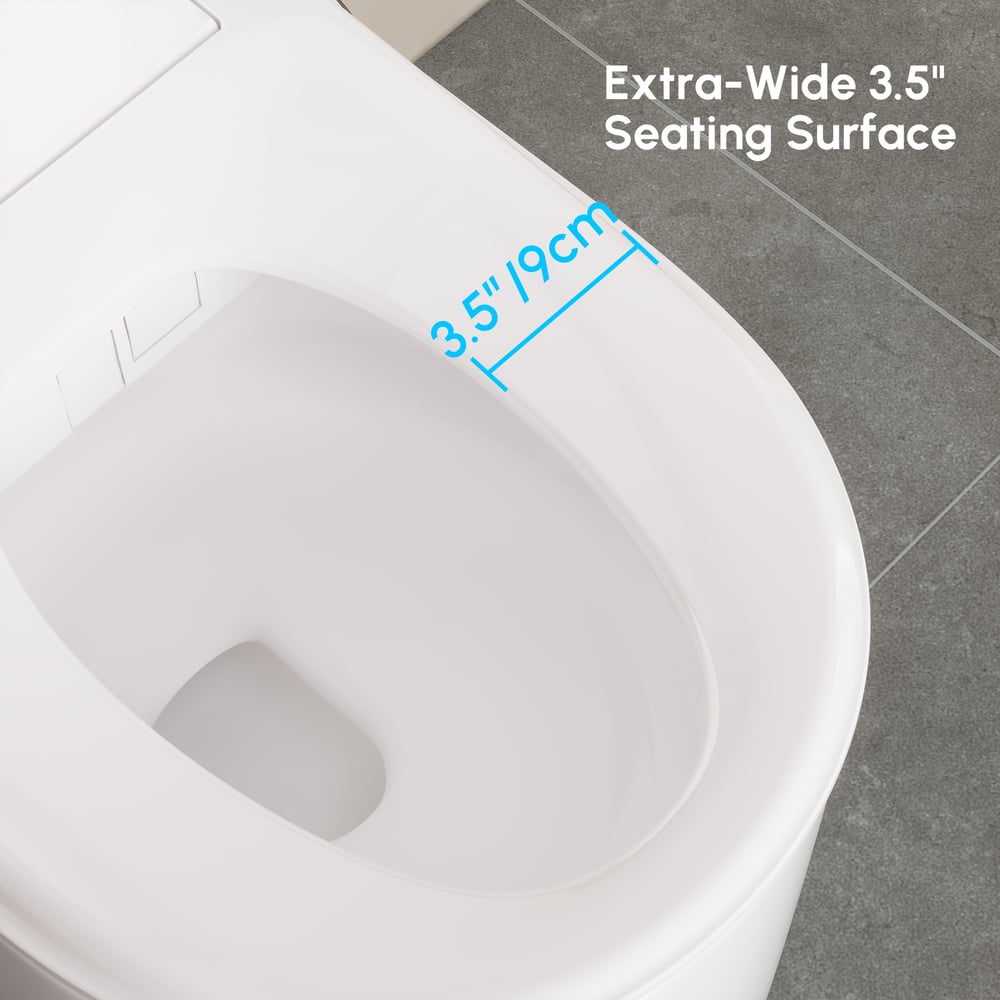 Fitro H3 Wall-Mounted Smart Bidet Toilet with Built-In Tank, Foam Shield, cUPC & ETL window image