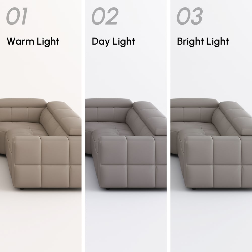 Genuine Leather Built-In Cooler Power Reclining Sofa window image