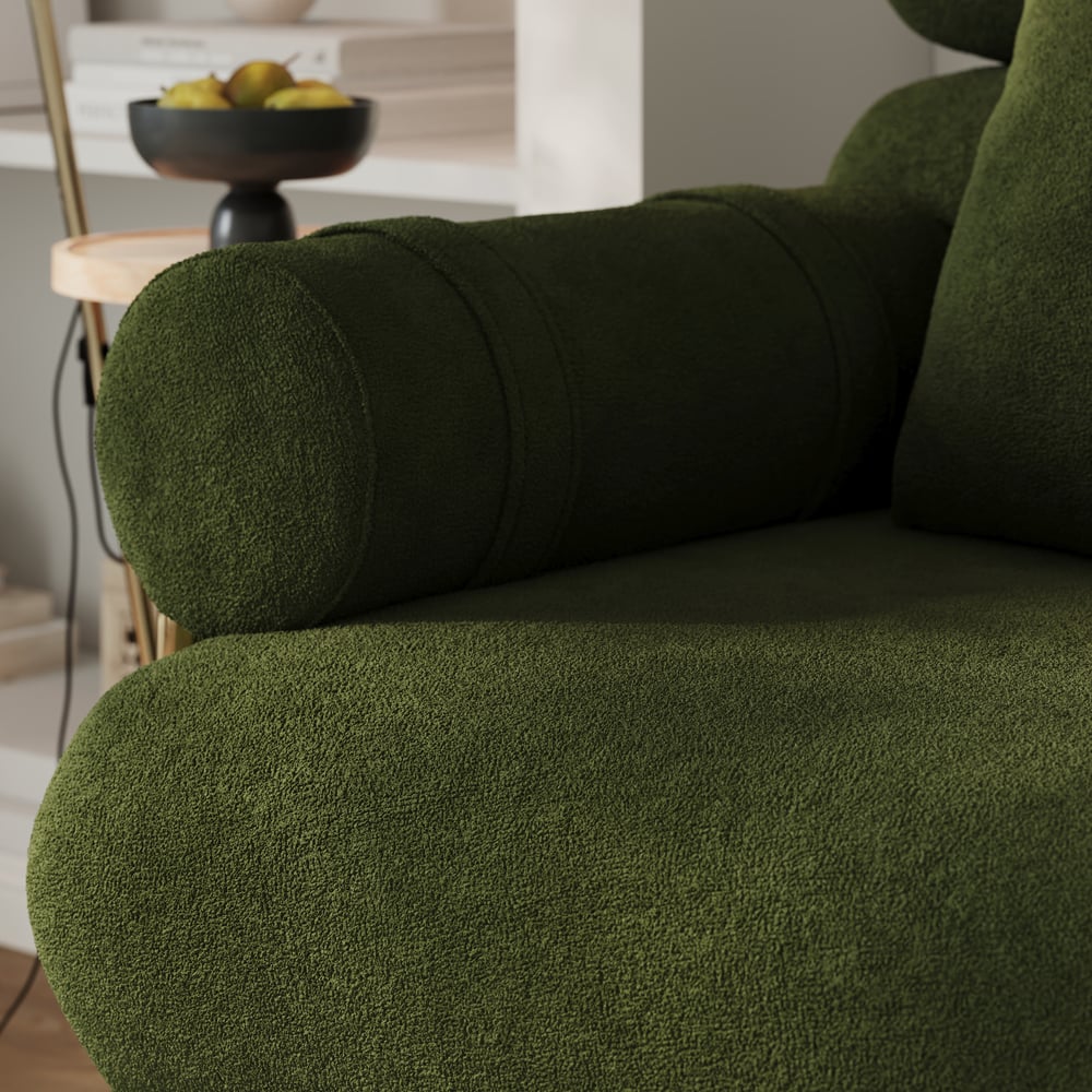 Canapé-lit convertible Humply 170 cm 2 places en velours chenille 4 en 1 image de fenêtre
