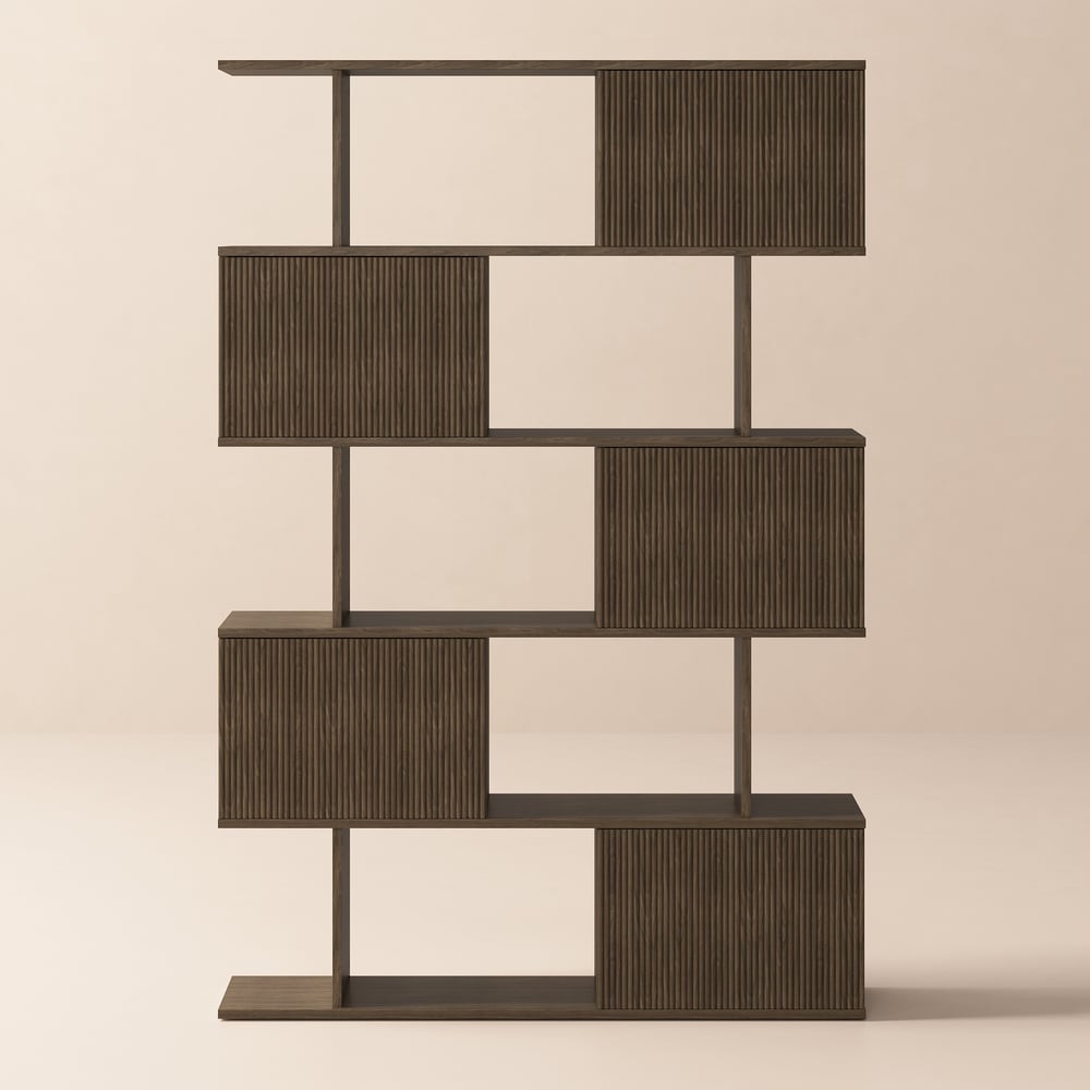 73" Sliding Door Bookshelf window image