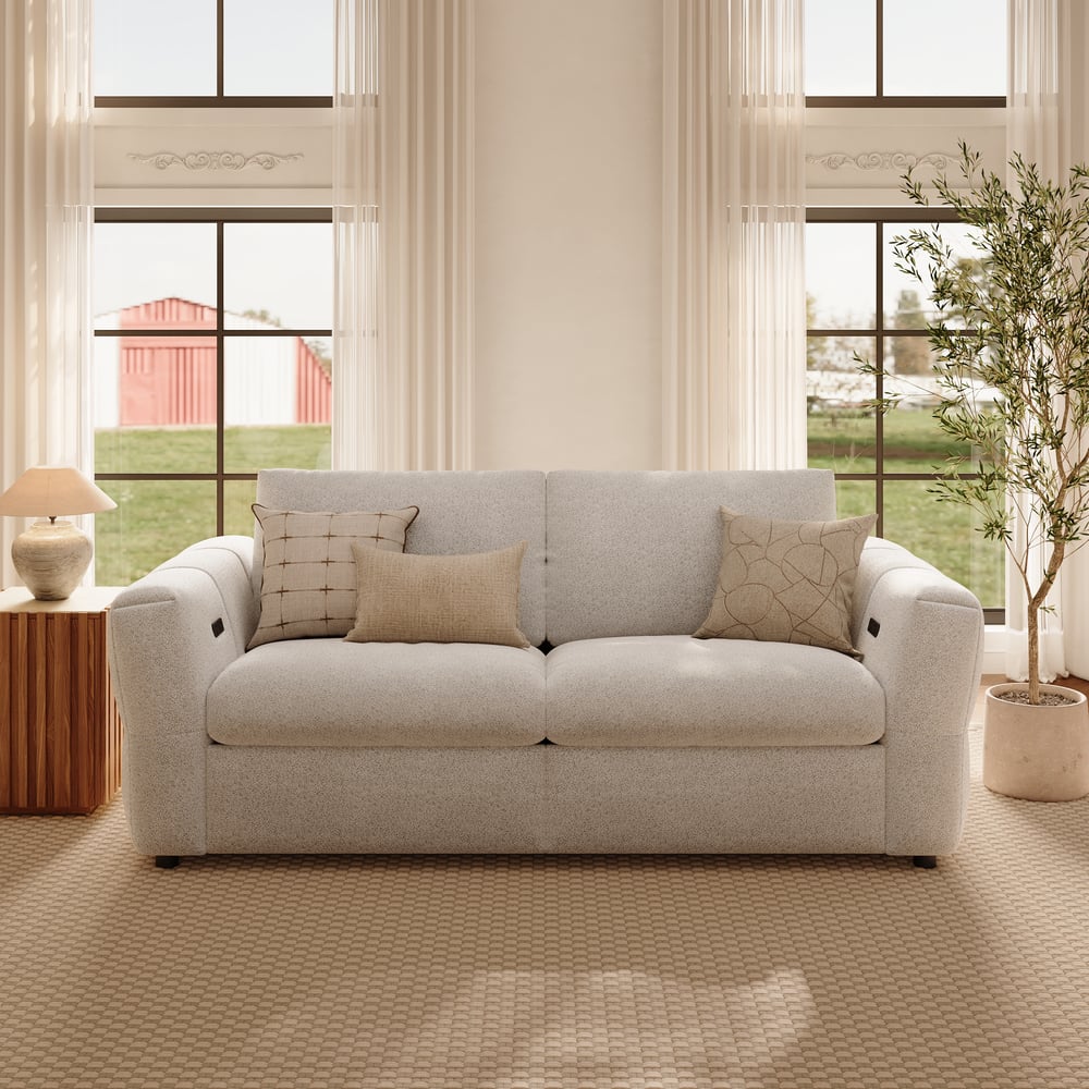 Glidio Chenille Power Reclining Sofa with Adjustable Headrests window image