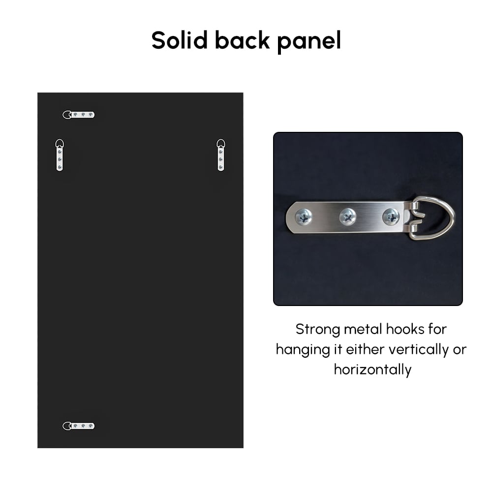 100cm Brown Glass Wall Mirror Geometric Decorative Mirror Vertical & Horizontal Mounting window image