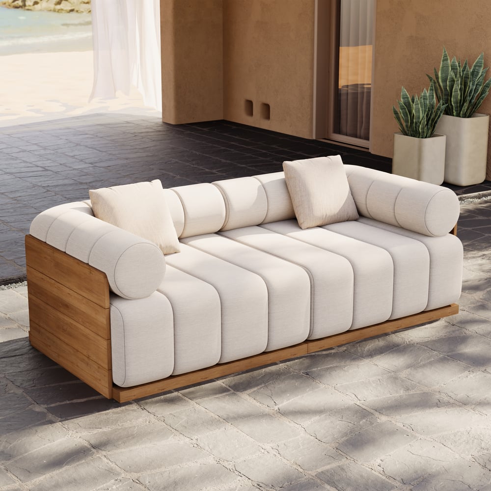 Resaro 600D Tough Canvas Waterproof Outdoor Patio 2-seater Sofa Covers window image