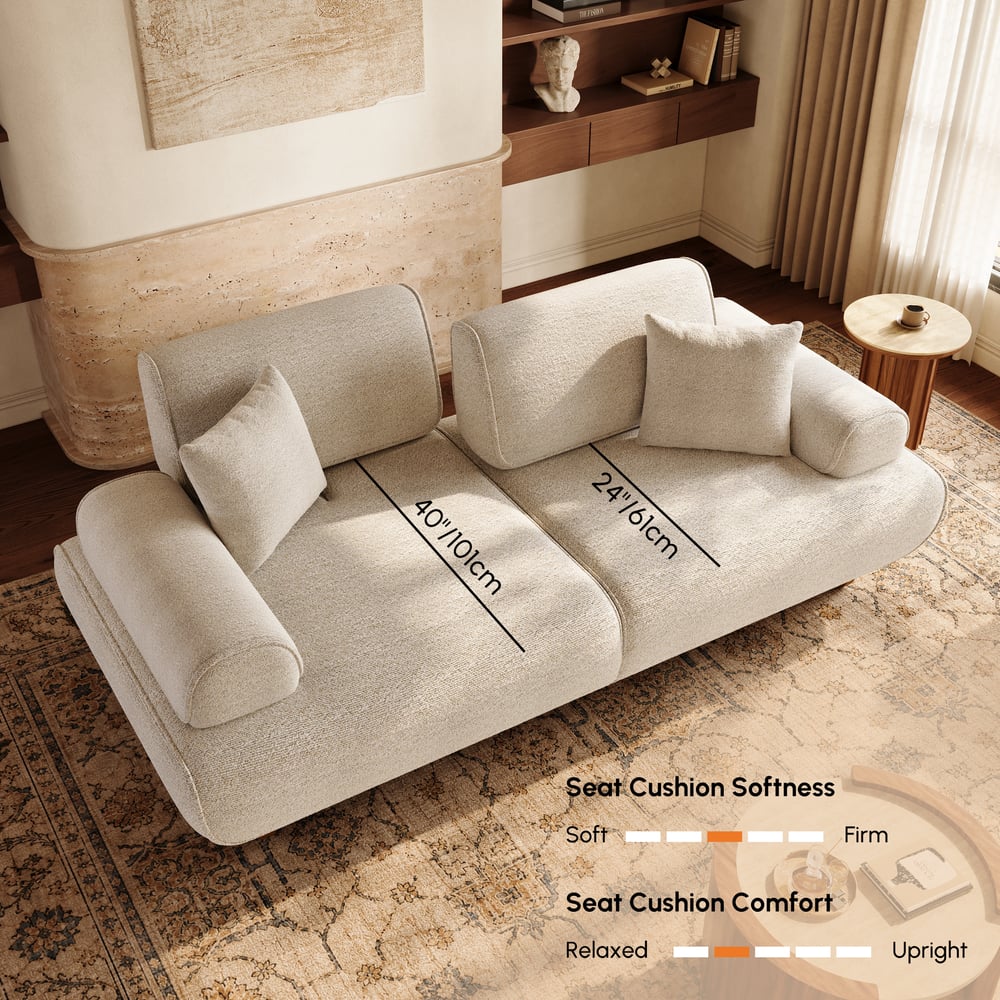 Performance Chenille Adjustable Backrest Sofa window image