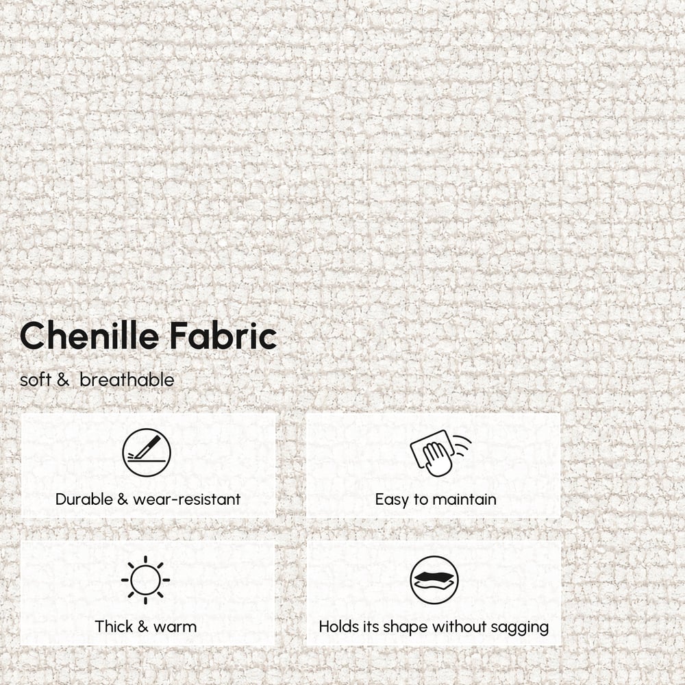 Modern 87" 2-Seater Chenille Power Convertible Sleeper Sofa with Remote Control window image