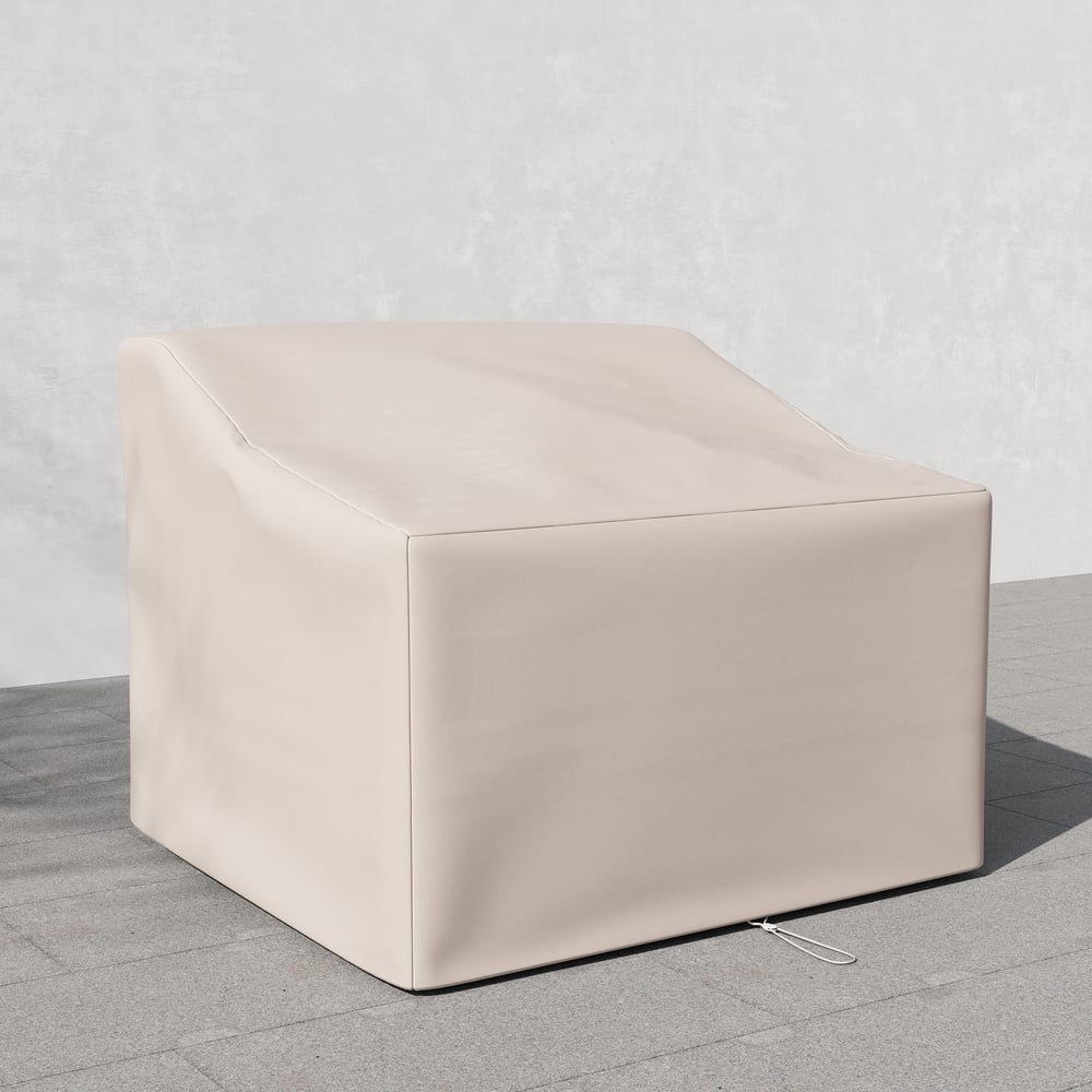 Tevara Outdoor 600D Tough Canvas Waterproof Patio Furniture Covers in Ivory window image