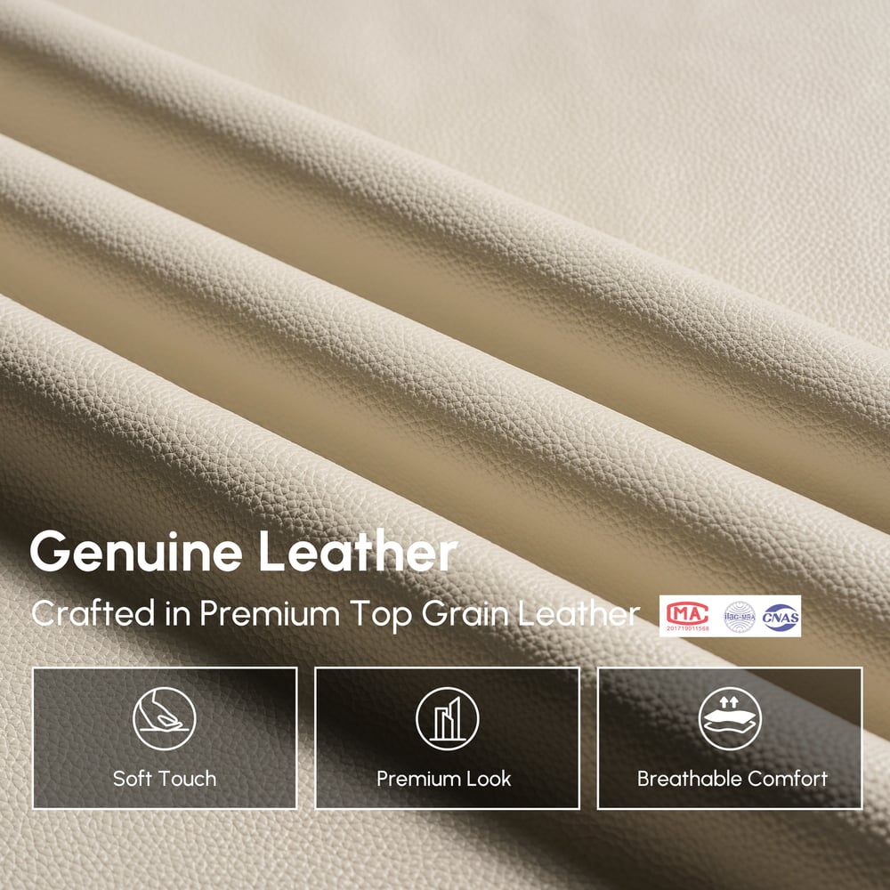 King Genuine Leather Zero Gravity Adjustable Bed Set window image