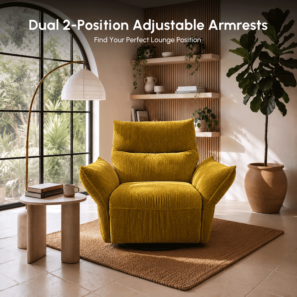 Florvia Chenille Dual-Motor Reclining Lounge Chair window image