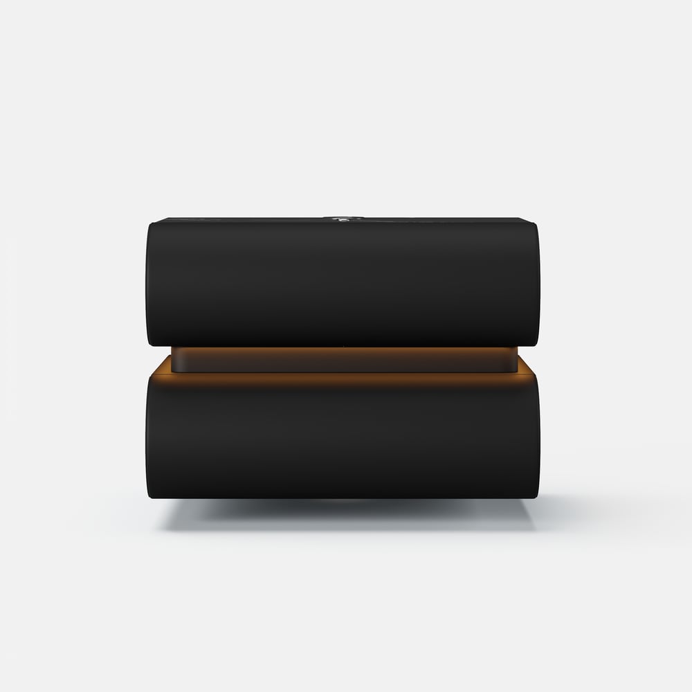 Humply Floating Leather 2-Drawer Smart LED Nightstand with Sintered Stone Top window image