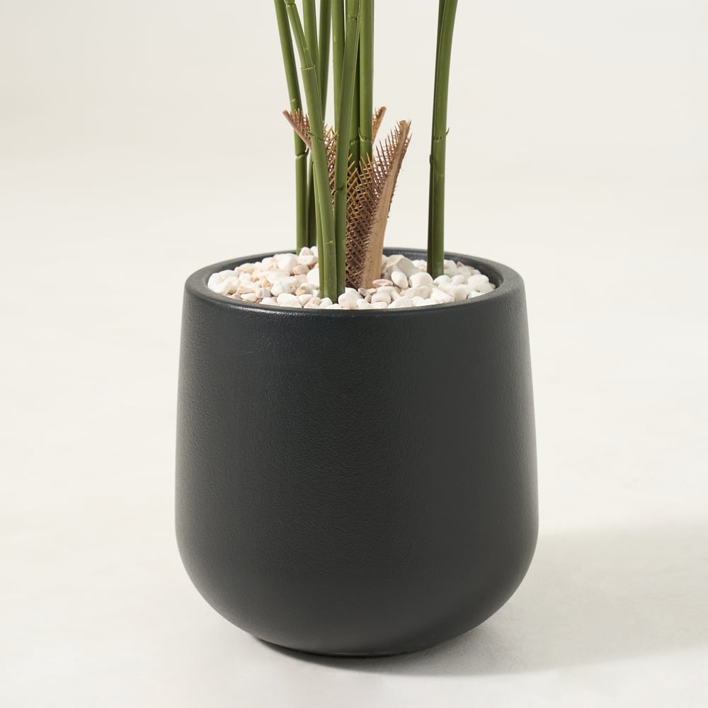 6 ft. Artificial Areca Palm Tree with Planter and Decorative Stones window image