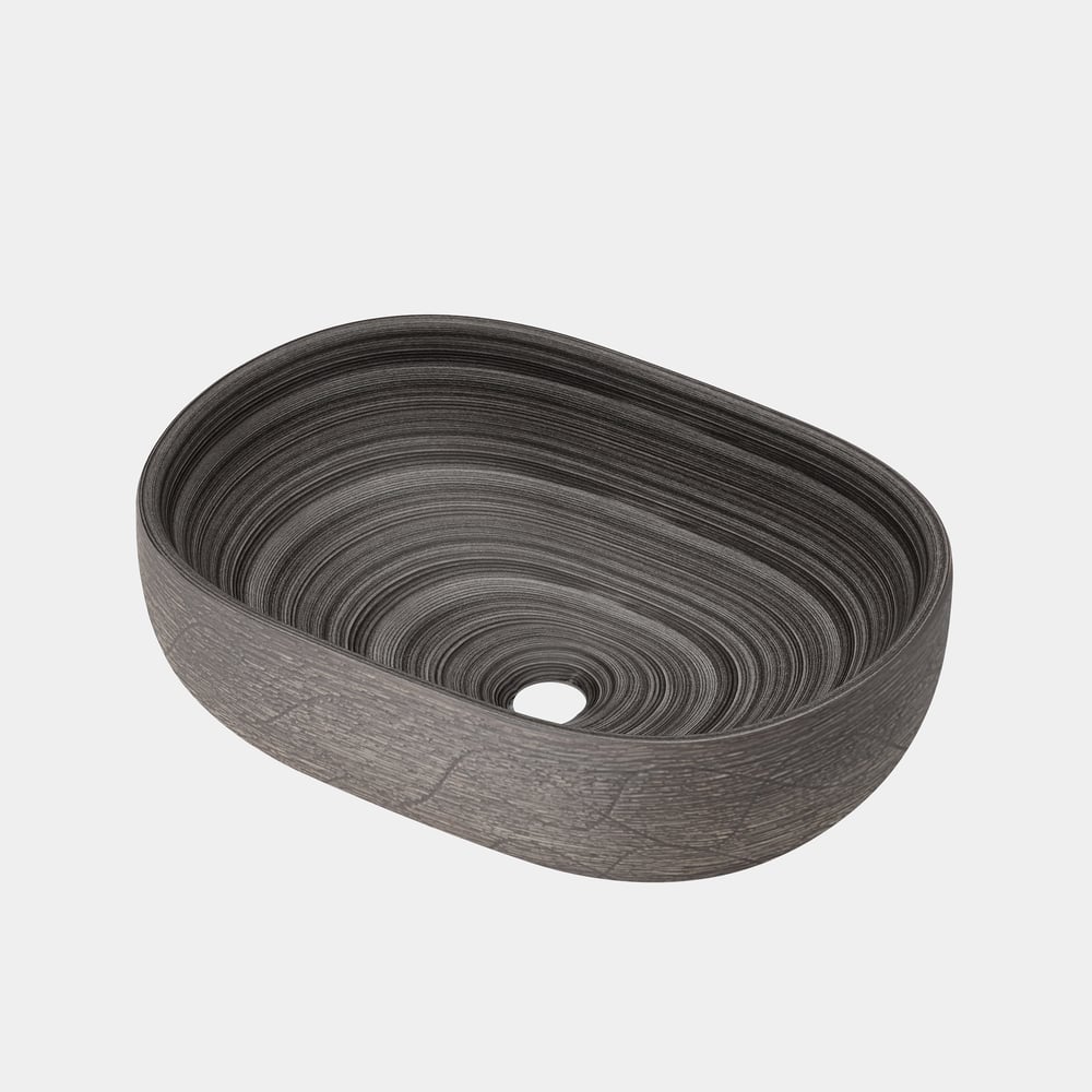 Lavabo de salle de bain ovale en céramique de 48cm – Vasque à poser émaillée mate image de fenêtre