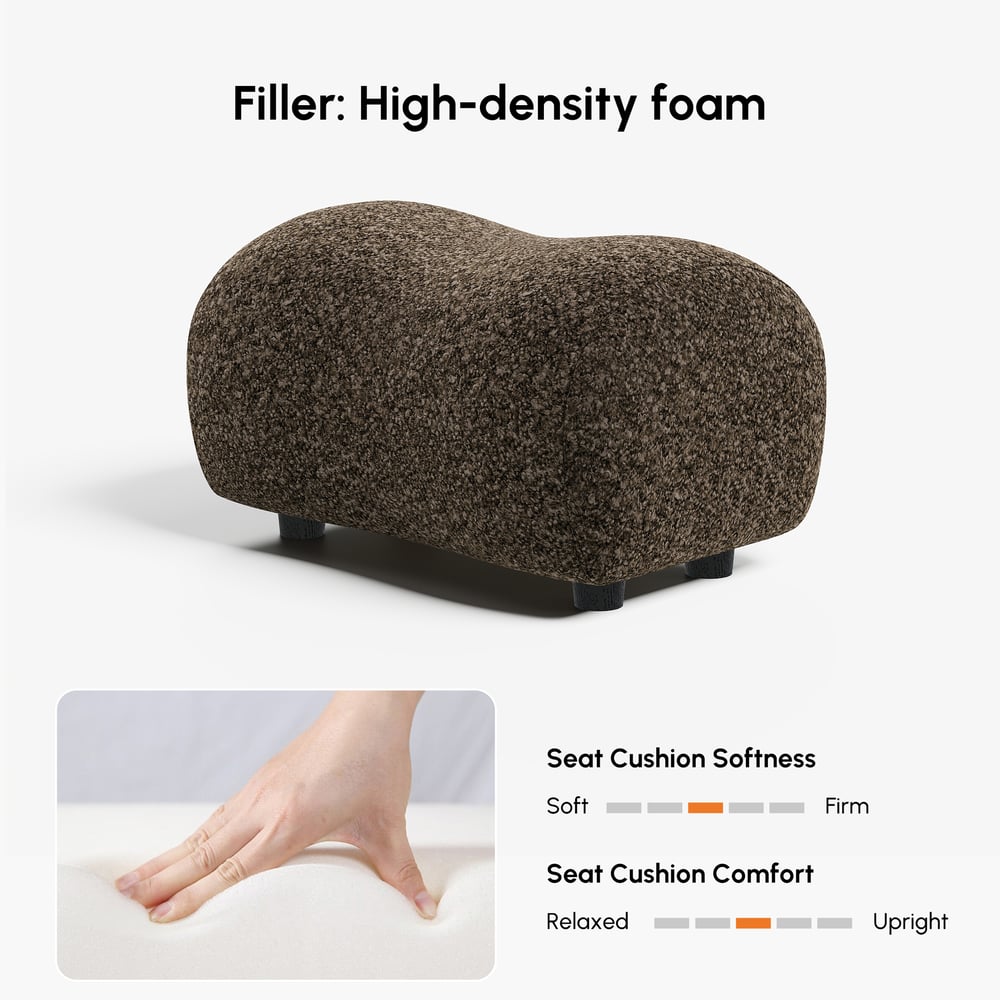 Pouf courbé 15" Performance Boucle image de fenêtre