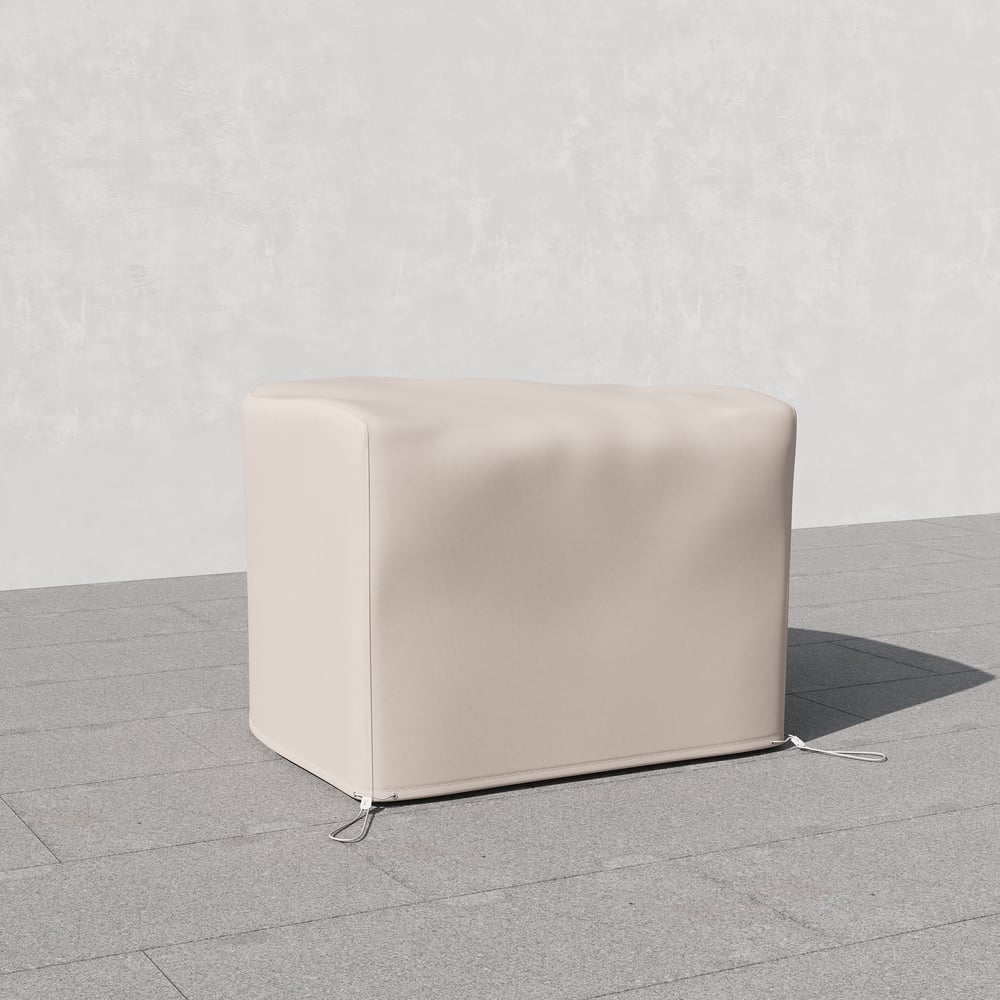 Costra Outdoor 600D Tough Canvas Waterproof Patio Furniture Set Covers in Ivory window image
