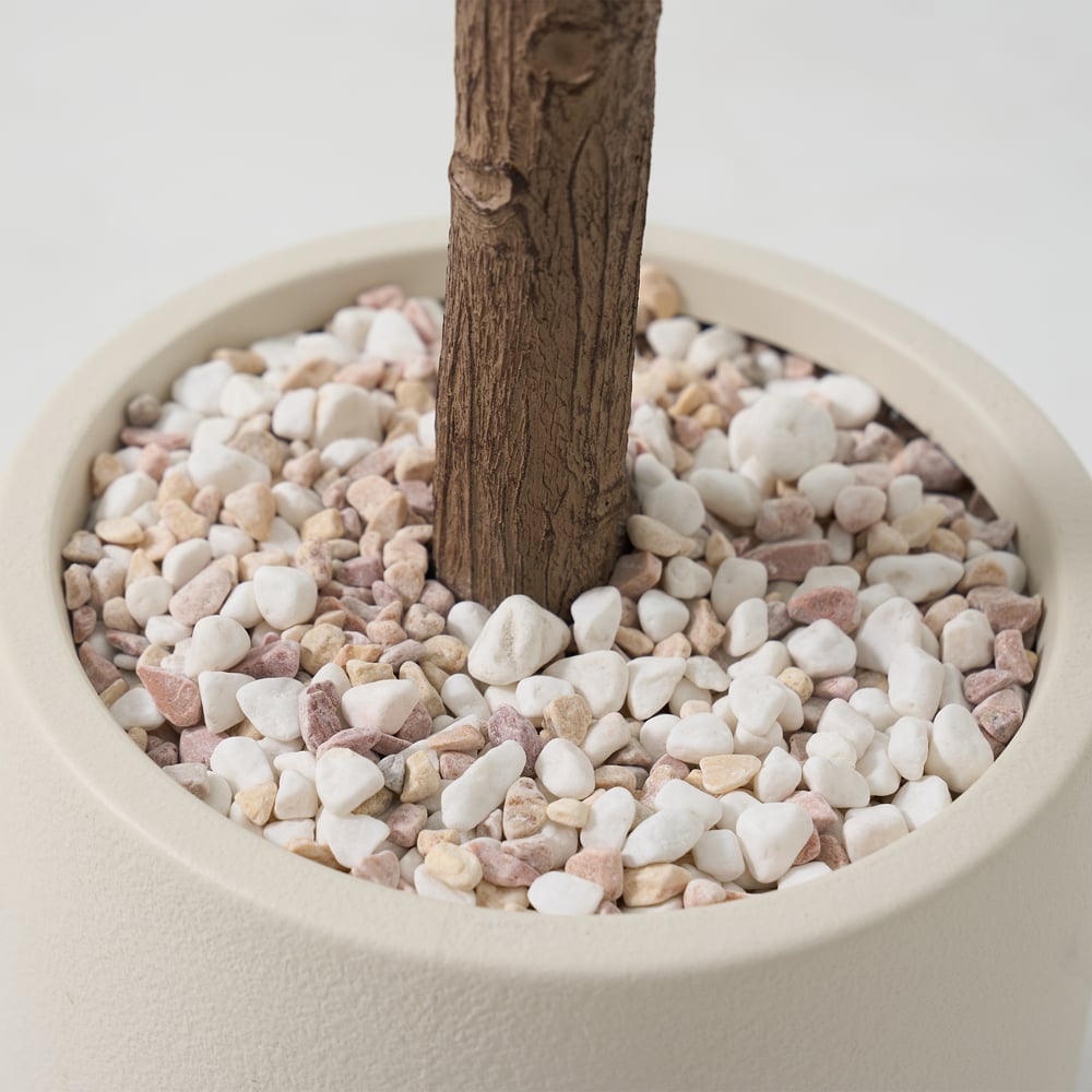 6 ft. Artificial Olive Tree with Planter and Decorative Pebbles window image