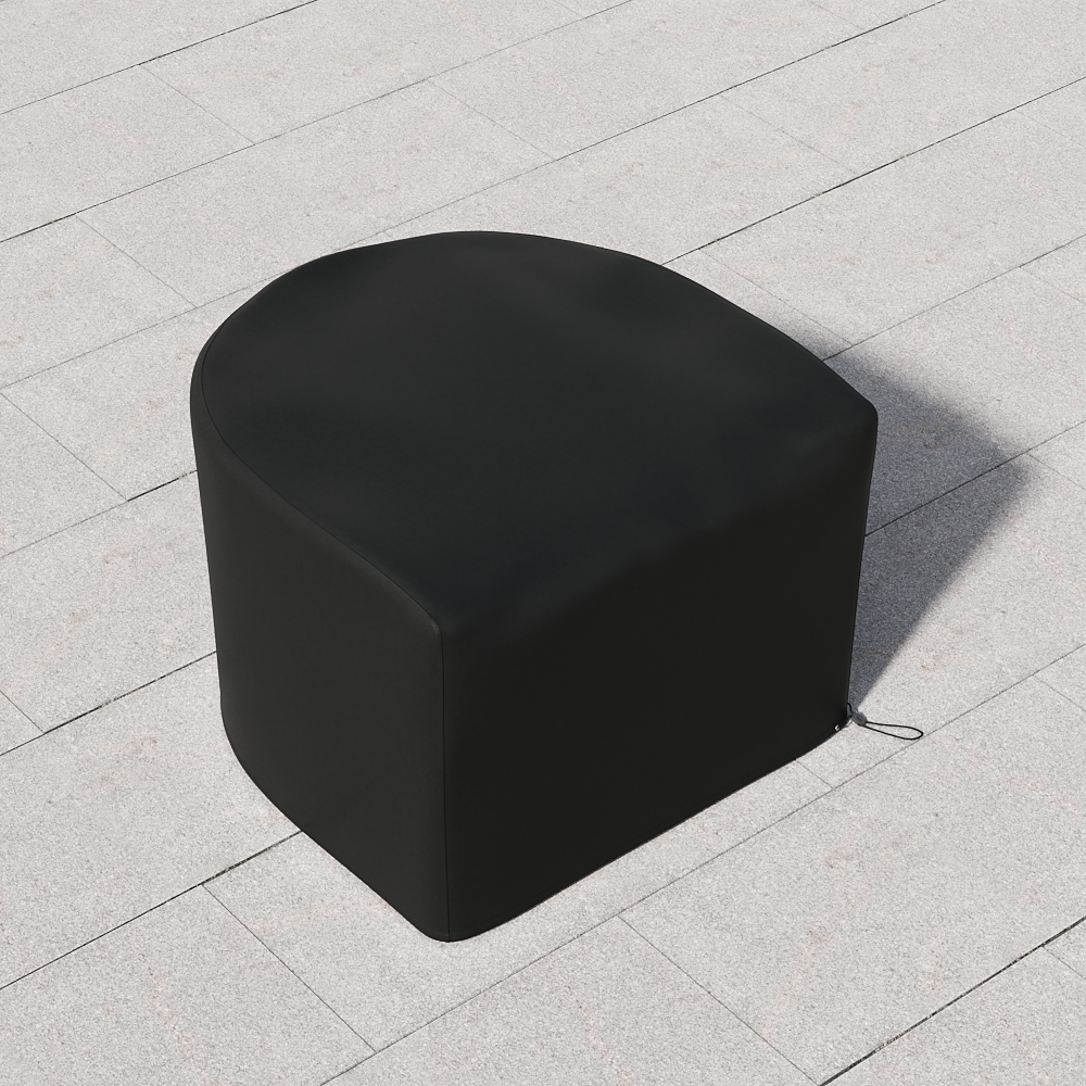 600D Tough Canvas Waterproof Outdoor Chair Covers in Black window image