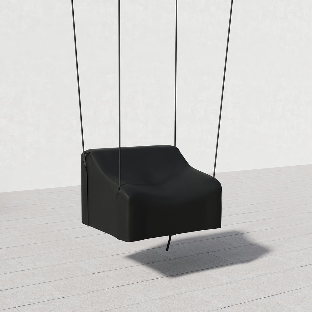 600D Tough Canvas Waterproof Outdoor Chair Covers in Black window image