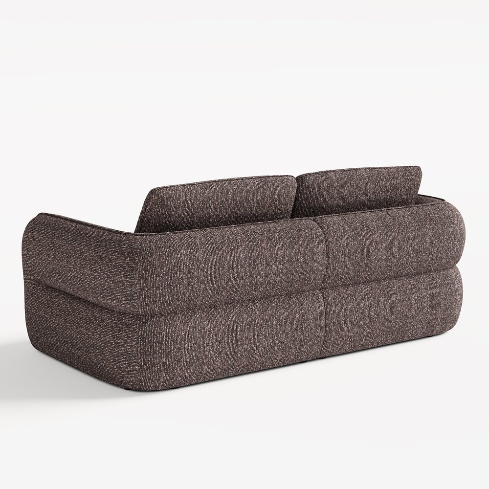 Modern 87" 2-Seater Chenille Power Convertible Sleeper Sofa with Remote Control window image