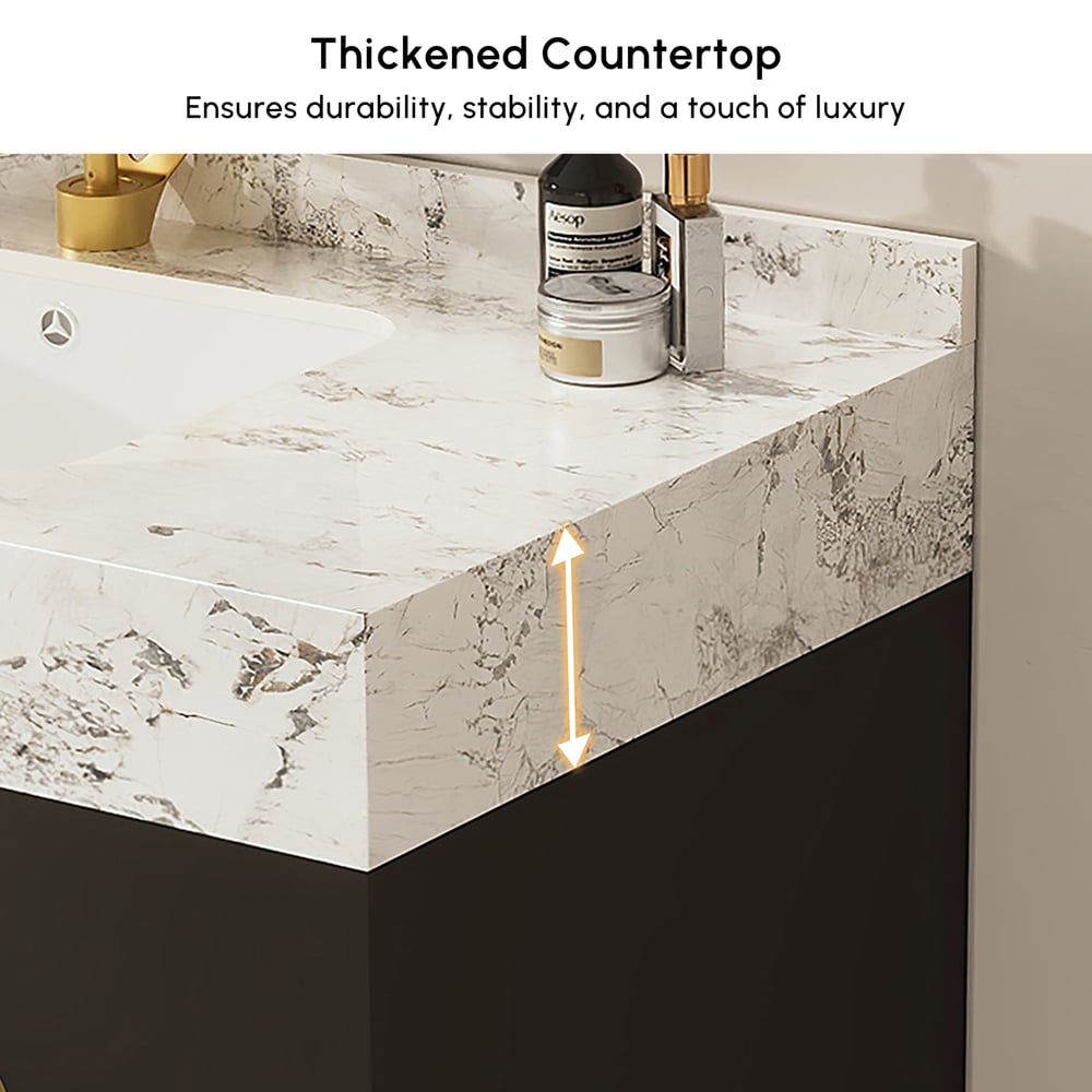 Artis Floating Bathroom Vanity Set 36" Modern Bathroom Vanity with Single Sink window image