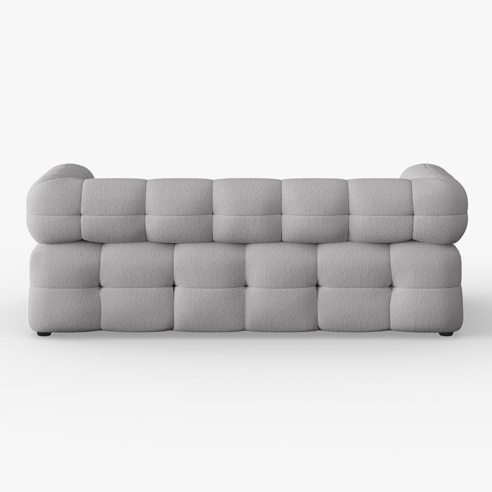 76" Queen 3-Seater Boucle Convertible Sleeper Sofa window image