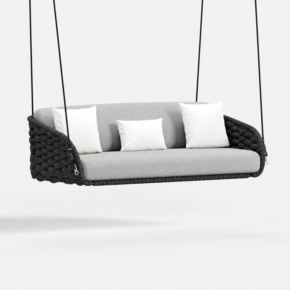 Cocaro 2-Seater Woven Outdoor Patio Swing window image