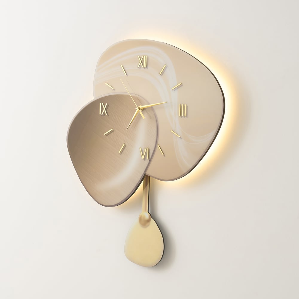 24" LED Wall Clock with Dimmable Backlight, Multiple Light Modes and Remote Control window image