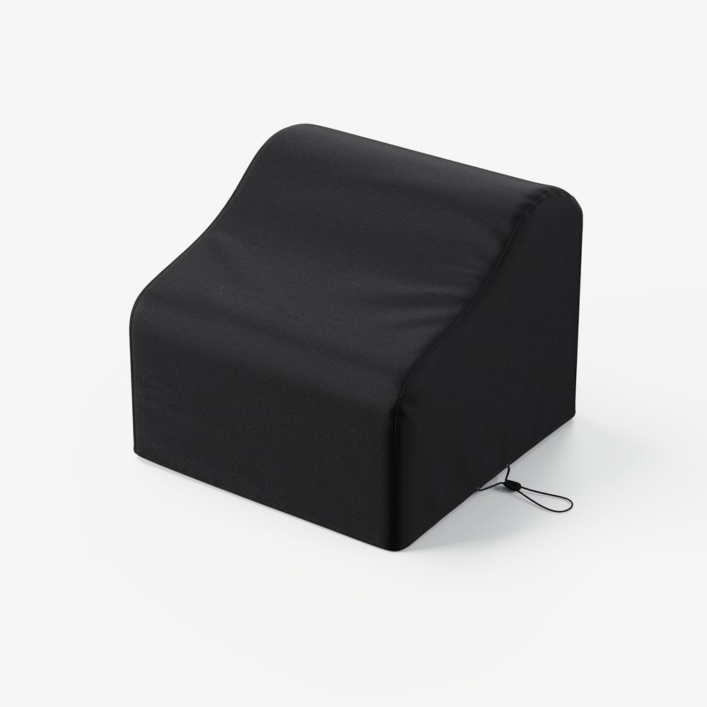 600D Polyester Waterproof Weatherproof Patio Chair Cover Black window image