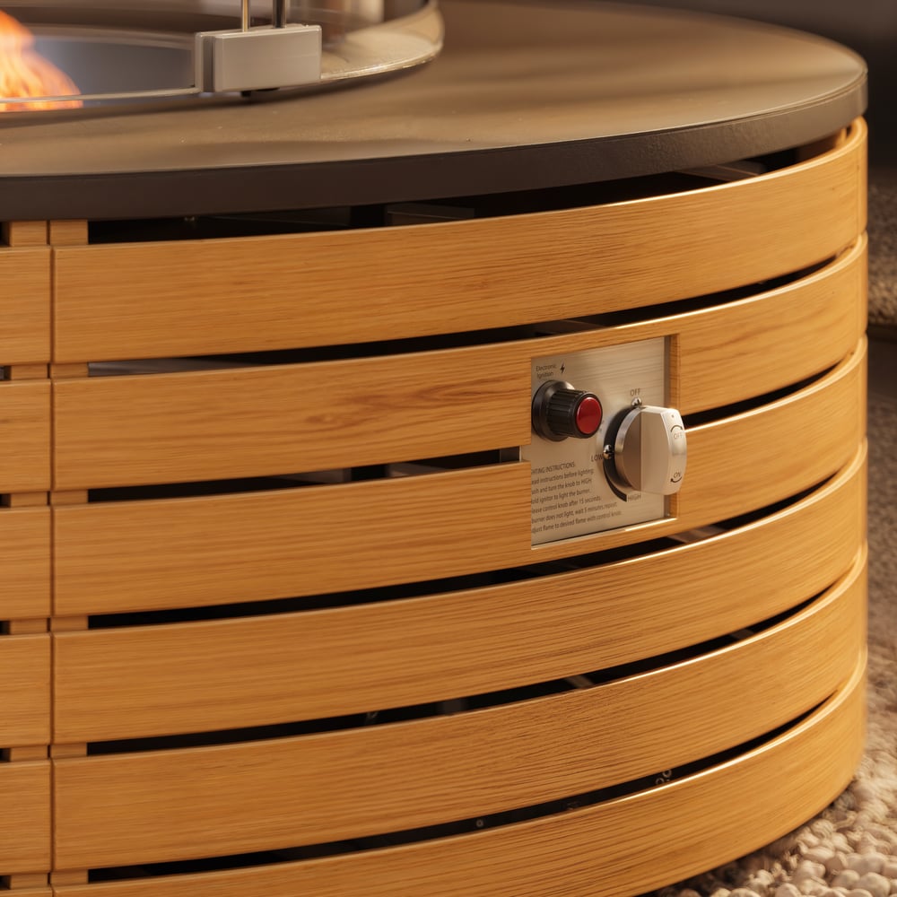 Axis 19.5" Round All-Weather Fire Pit Table window image