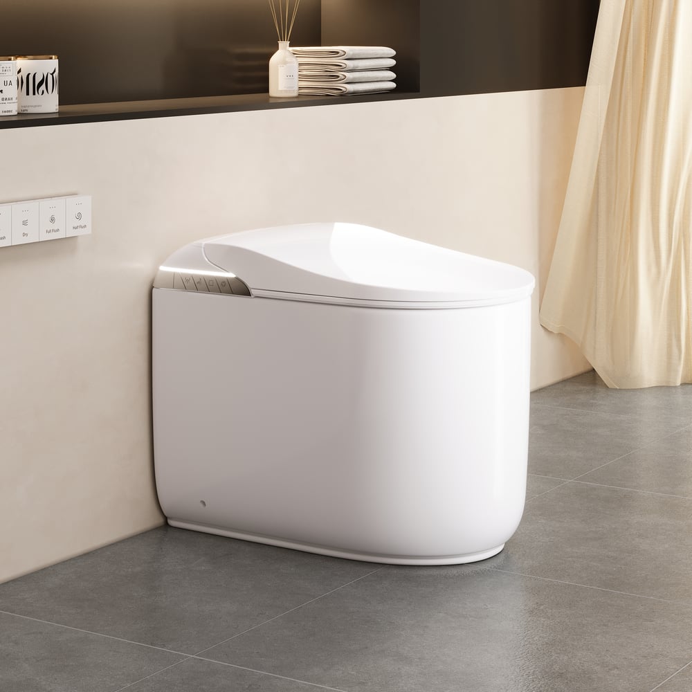 Fitro H3 Compact Smart Bidet Toilet with Tank Auto-Open Lid Foam Shield, cUPC & ETL window image
