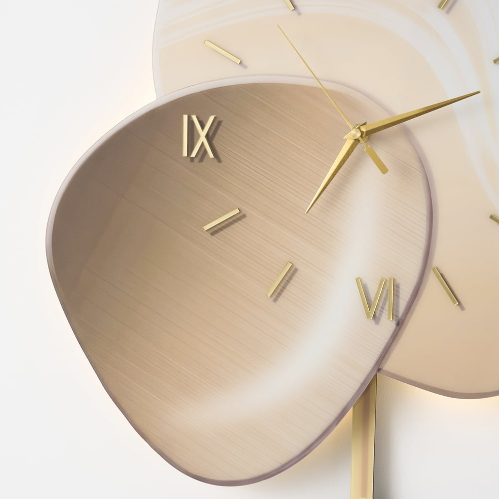 24" LED Wall Clock with Dimmable Backlight, Multiple Light Modes and Remote Control window image
