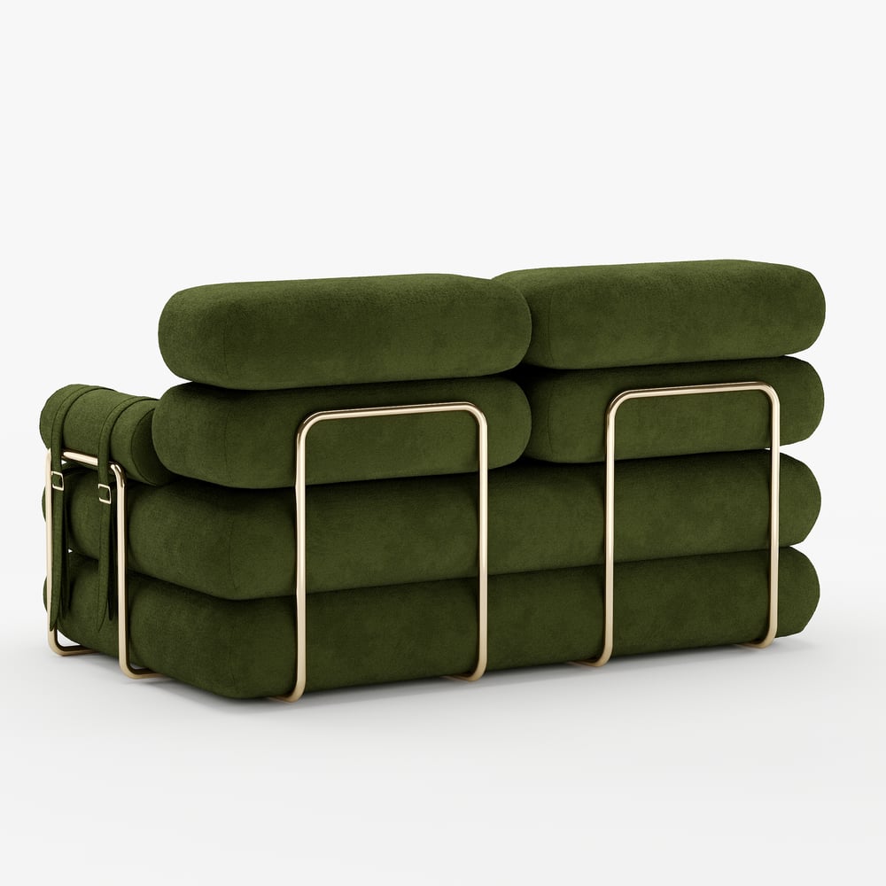 Canapé-lit convertible Humply 170 cm 2 places en velours chenille 4 en 1 image de fenêtre
